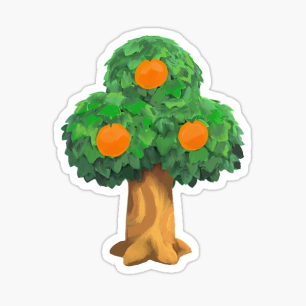 "ACNH ORANGE TREE" Sticker for Sale by ThatsPlenty Redbubble