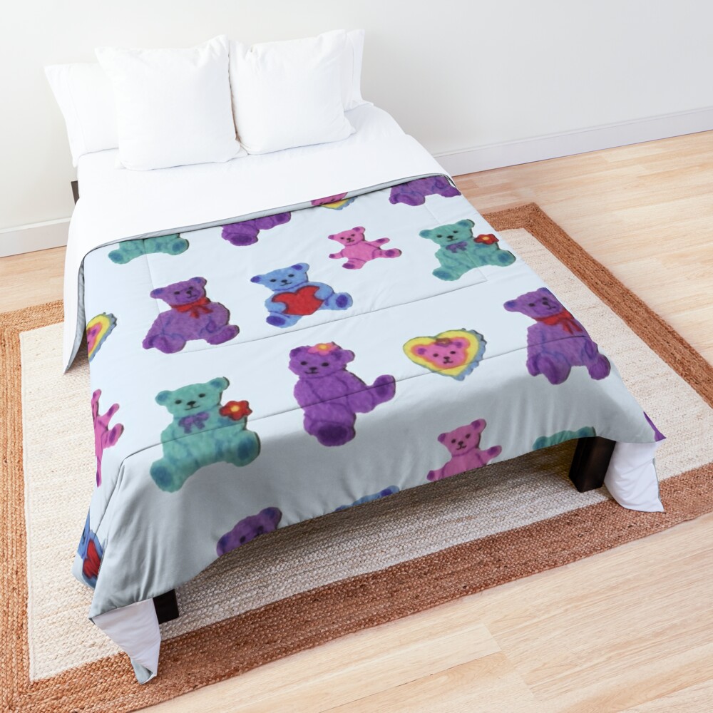 Disover Kidcore Colorful Bears Quilt