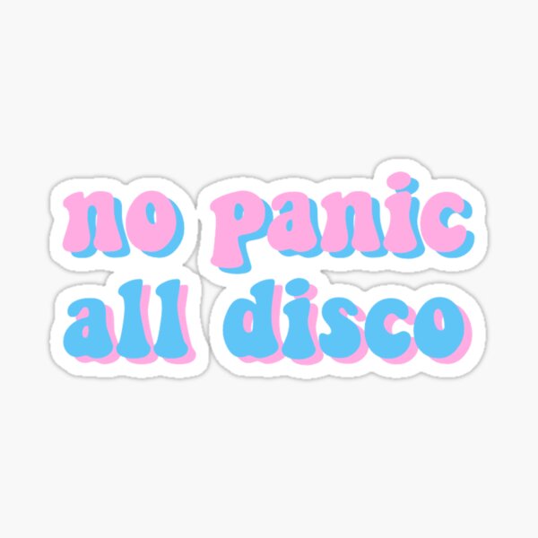 no panic all disco Sticker