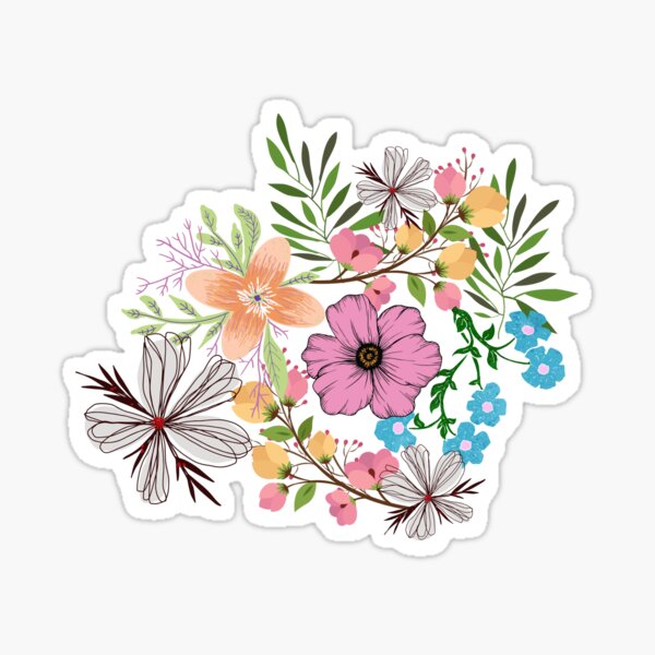 Hibiscus Flowers Sticker