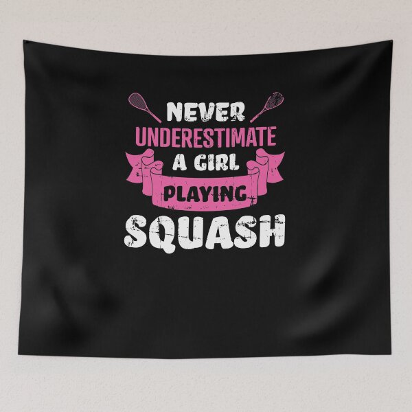 Item preview, Girl Playing Squash Player Gift Team Quote designed and sold by jeffded.