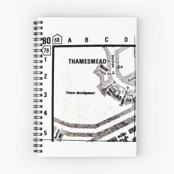 Item preview, Thamesmead - Retro map square designed and sold by circuitsnap.