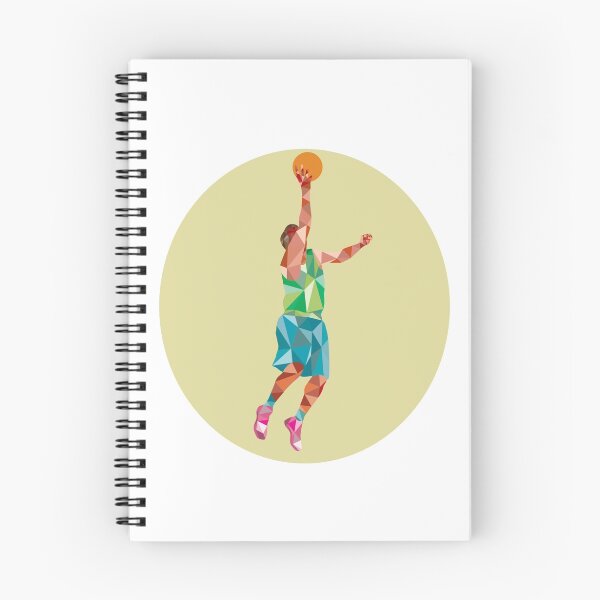 Item preview, Basketball Player Lay Up Rebounding Ball Low Polygon designed and sold by patrimonio.