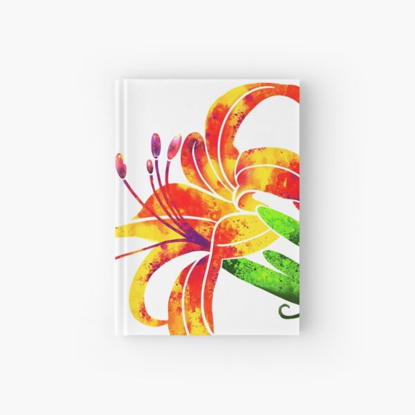 Orange Daylily Hardcover Journal