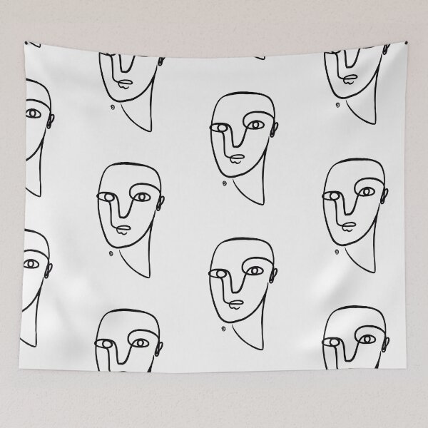 Item preview, Abstract Face Line designed and sold by Tinteria.
