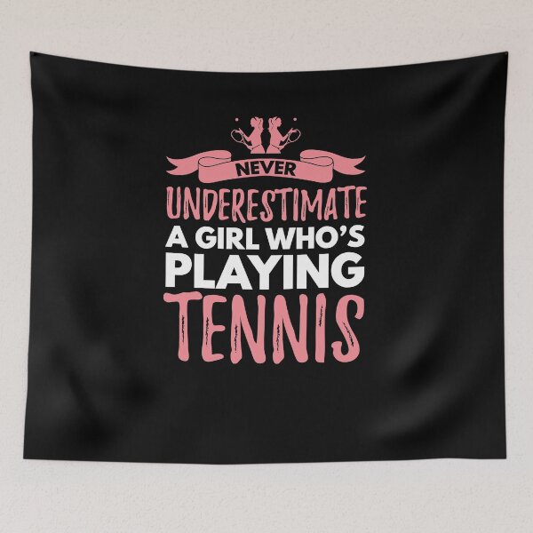 Item preview, Never Underestimate A Tennis Girl Player Gift designed and sold by jeffded.