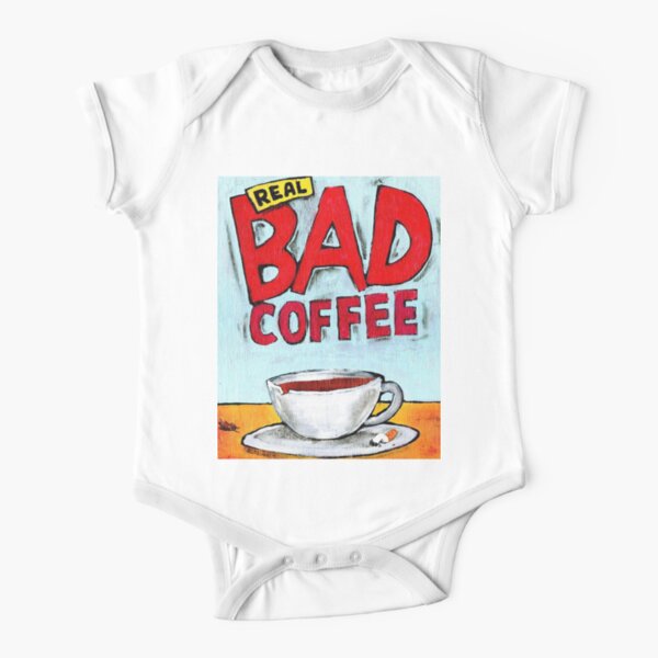 REAL BAD COFFEE Short Sleeve Baby One-Piece