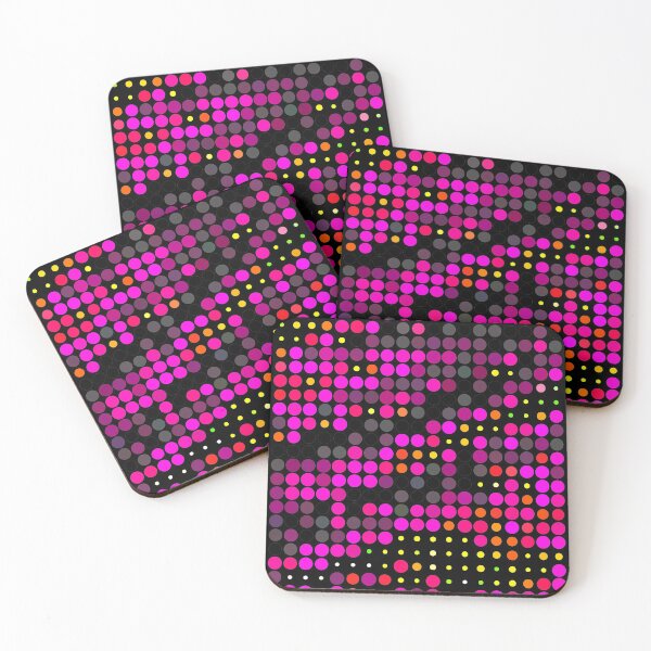 Item preview, Cute pink energetic polka dots pattern designed and sold by lordthebeard.