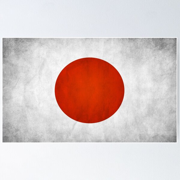 Japan Grunge Flag Posters for Sale | Redbubble