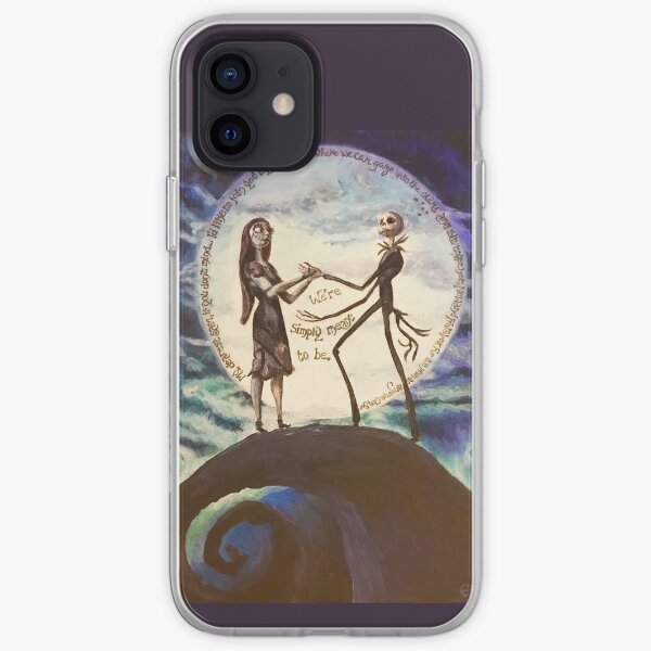 Nightmare Before Christmas with Poem in the Moon iPhone Soft Case
