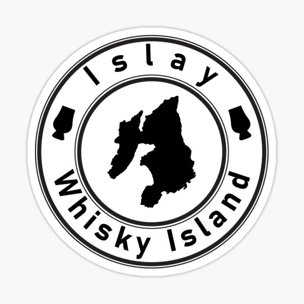 Islay Whiskey Island - Rond Sticker