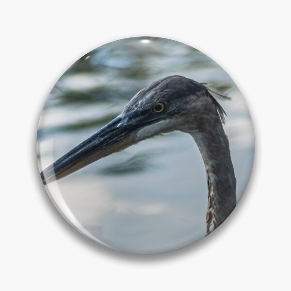 Item preview, headshot of a Great Blue Heron designed and sold by KensLensDesigns.