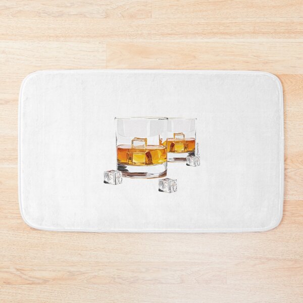 Item preview, two glasses of whiskey with ice designed and sold by colorfullyso.
