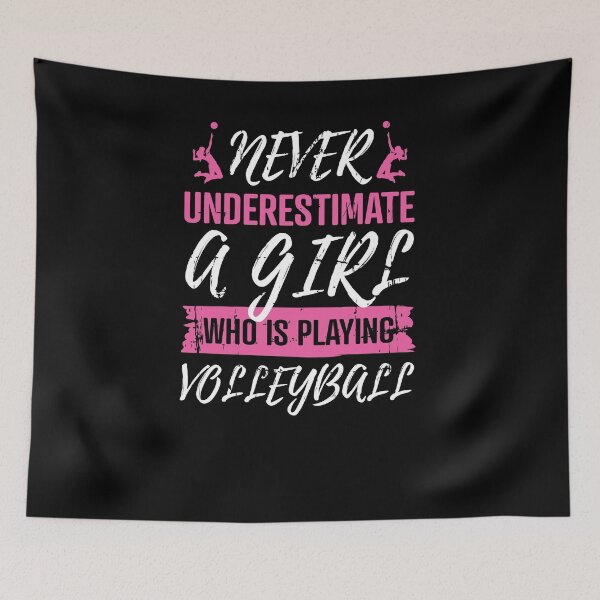 Item preview, Never Underestimate A Volleyball Girl Player Gift designed and sold by jeffded.