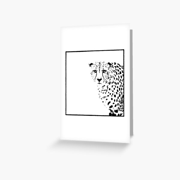 Cheetah Greeting Card