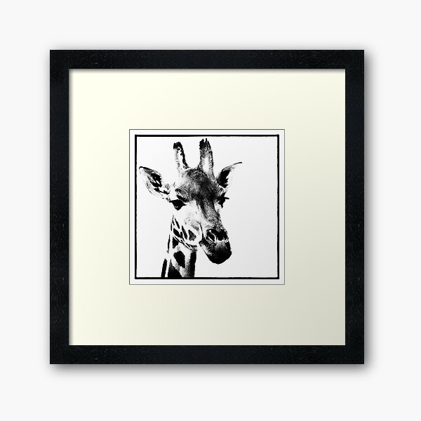 Gentle Giraffe Framed Art Print