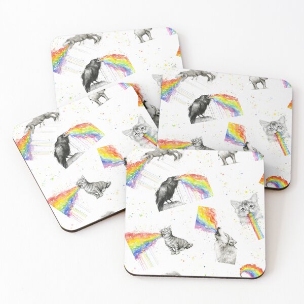 Item preview, Rainbow Puke Animals Pattern designed and sold by Olga Shvartsur.