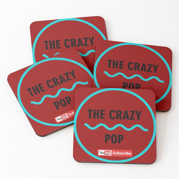 Item preview, The Crazy Pop (Burgundy with Black Letter) designed and sold by ButchB.