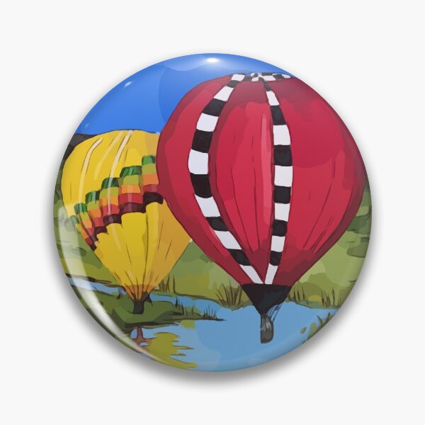 Item preview, Hot Air Balloons flying over the river - WelshDesigns designed and sold by welshdesigns.