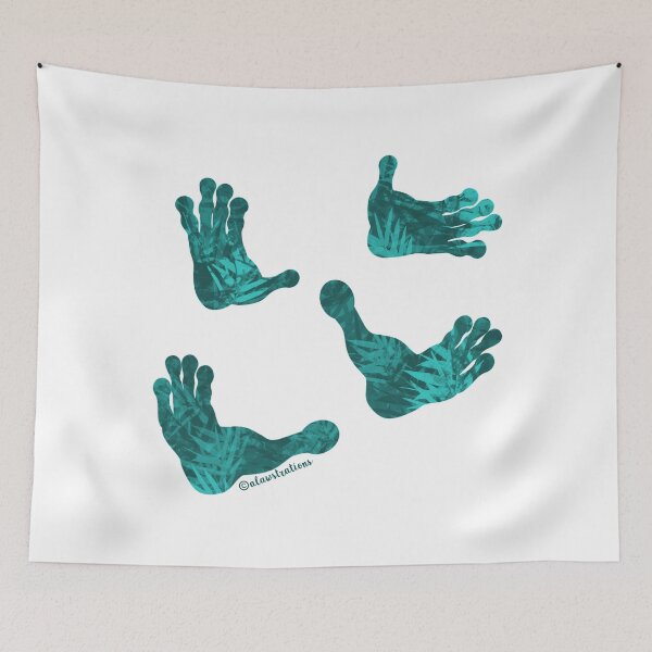 Item preview, Lemur (Varecia rubra) Rainforest Tracks designed and sold by Alawstrations.