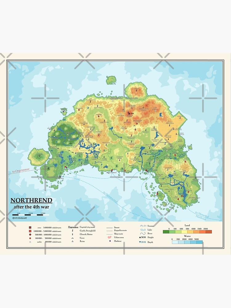 "Detailed Northrend map" Poster for Sale by Sturmbart | Redbubble "Detailed Northrend map" Poster for Sale by Sturmbart | Redbubble