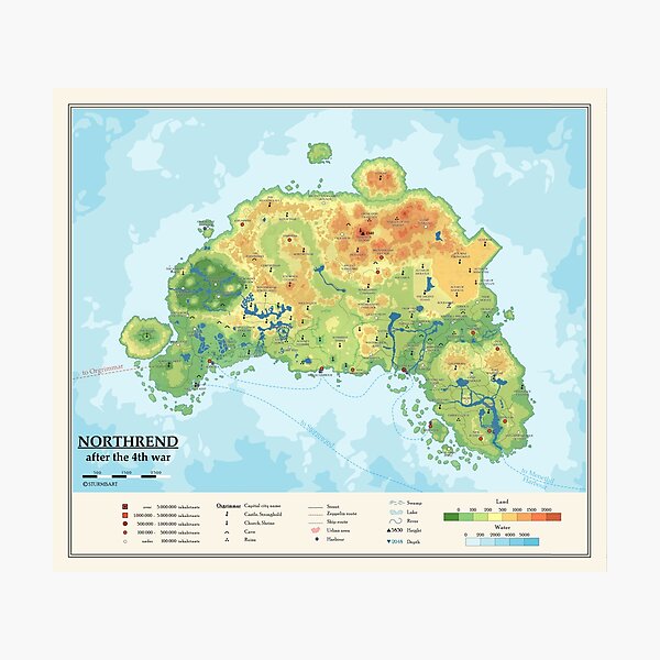 Item preview, Detailed Northrend map designed and sold by Sturmbart.