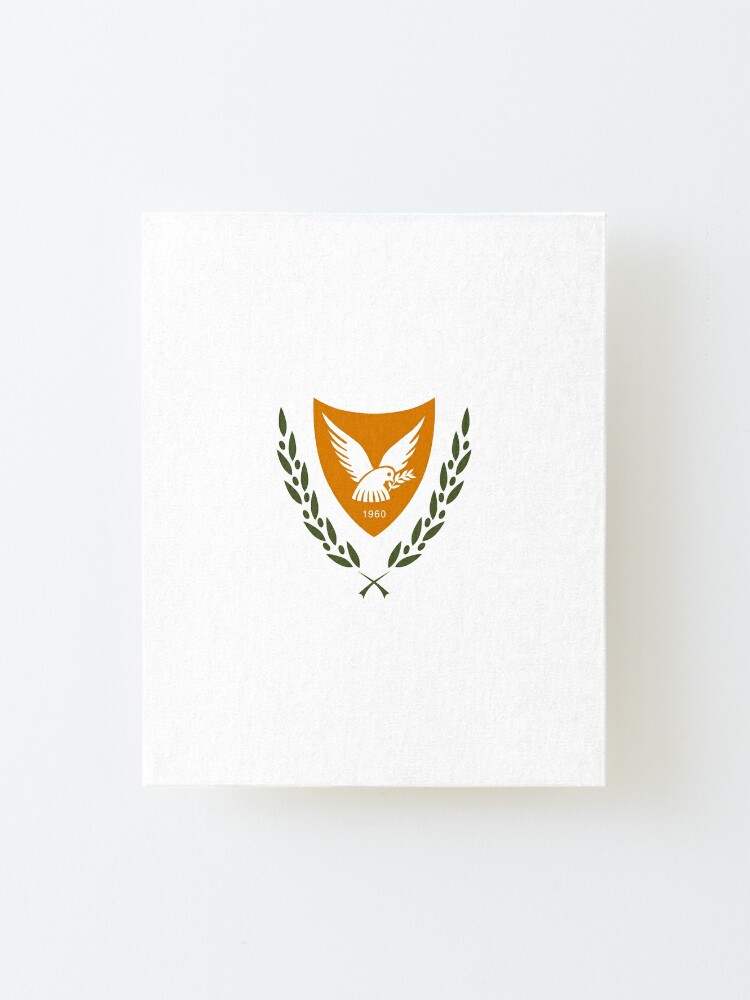 "Cyprus coat of arms" Mounted Print for Sale by Tonbbo | Redbubble