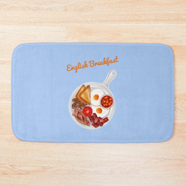 Item preview, English breakfast, eggs, beans, mushrooms, bacon, sausages designed and sold by adelacreative.