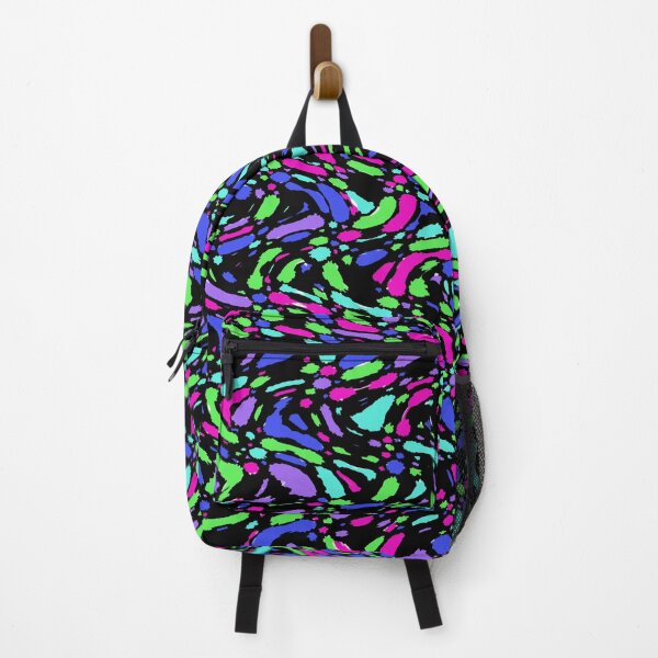 Item preview, Abstract Brights on Black designed and sold by Whoopsidoodle.