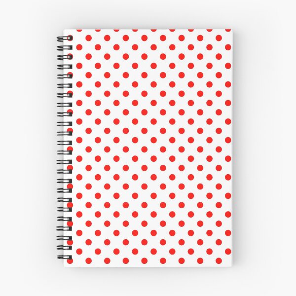 Item preview, White with Candy Apple Red Polka Dots designed and sold by WearURColors.