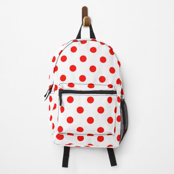 Item preview, White with Candy Apple Red Polka Dots designed and sold by WearURColors.