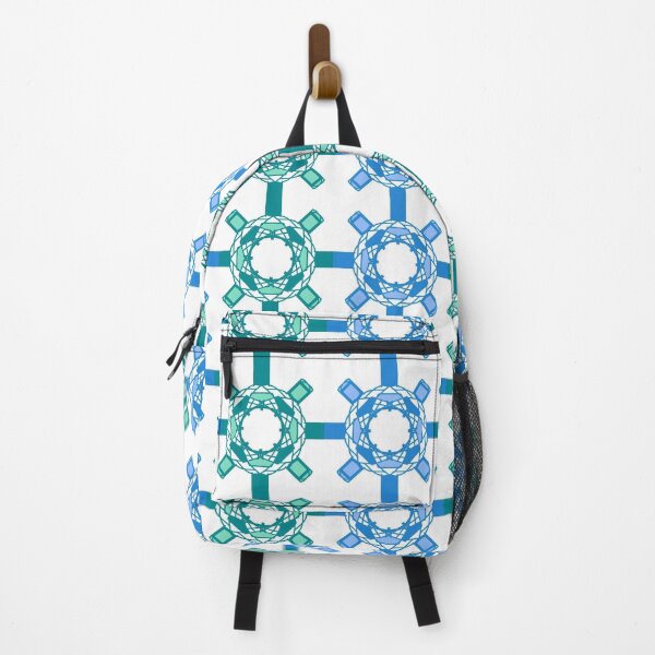 Item preview, Green and blue circles abstract designed and sold by Abstractlara.