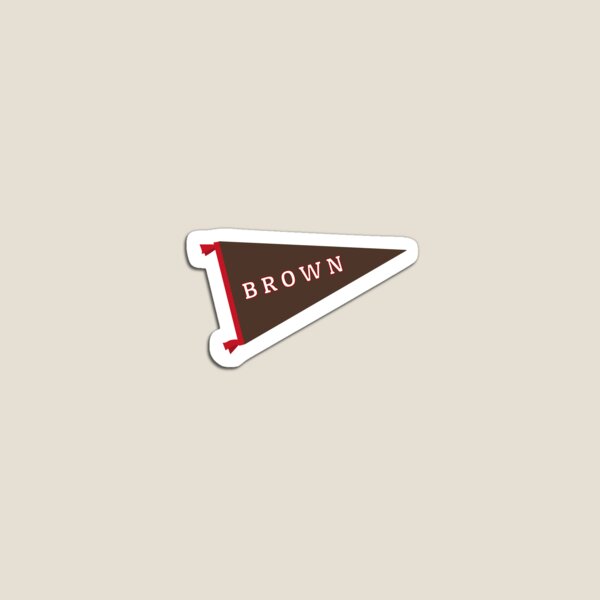 Item preview, Brown Pennant Sticker designed and sold by lindsey788.