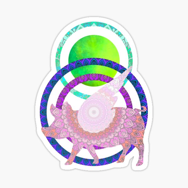 When pigs fly Sticker