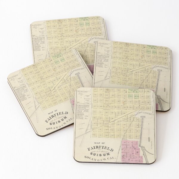 Item preview, Vintage Fairfield CA Map (1878) designed and sold by BravuraMedia.