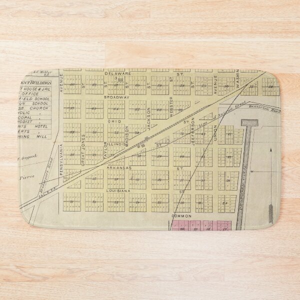 Item preview, Vintage Fairfield CA Map (1878) designed and sold by BravuraMedia.