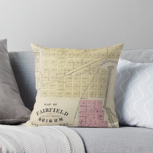 Item preview, Vintage Fairfield CA Map (1878) designed and sold by BravuraMedia.