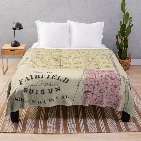 Item preview, Vintage Fairfield CA Map (1878) designed and sold by BravuraMedia.