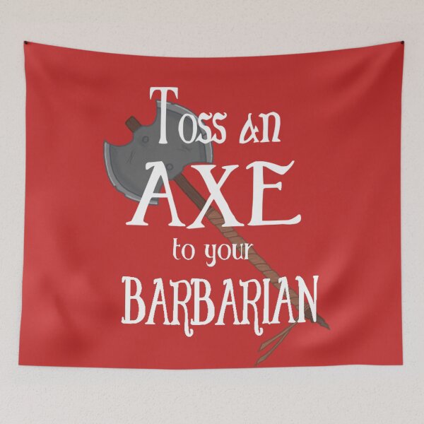 Item preview, Toss an Axe to your Barbarian designed and sold by malyix0013.