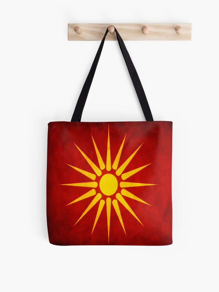 Macedonia Macedonian Flag National Flag of Macedonia Tote Bag