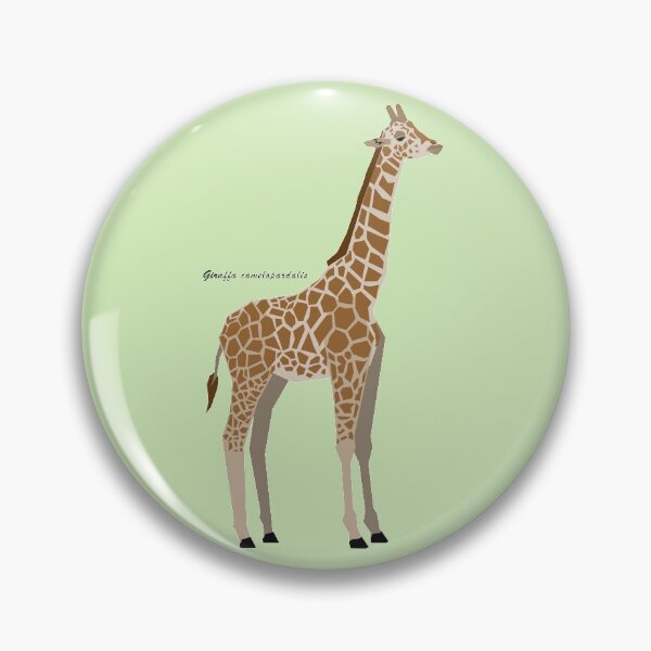 Item preview, Giraffe Geometric Wildlife with Scientific Name designed and sold by WildByNature.