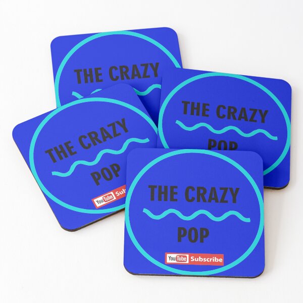 Item preview, The Crazy Pop (Blue with Black Letter) designed and sold by ButchB.
