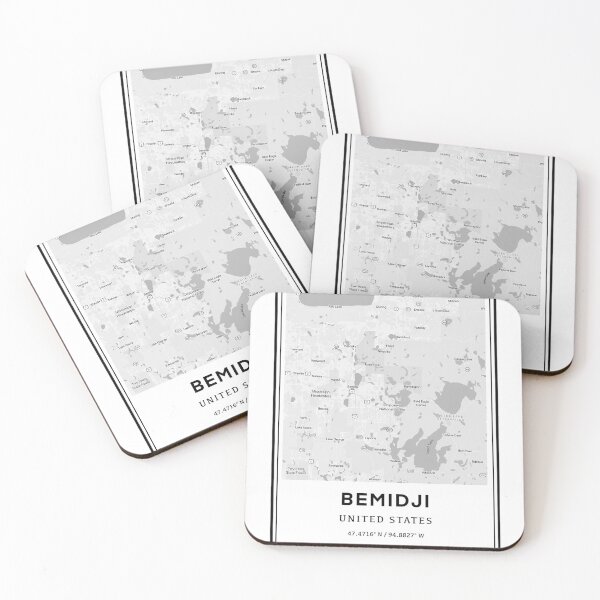 Item preview, Bemidji Minnesota City Map and Coordinates designed and sold by Emily Designs.