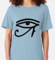 Eye of Horus (Black) Slim Fit T-Shirt