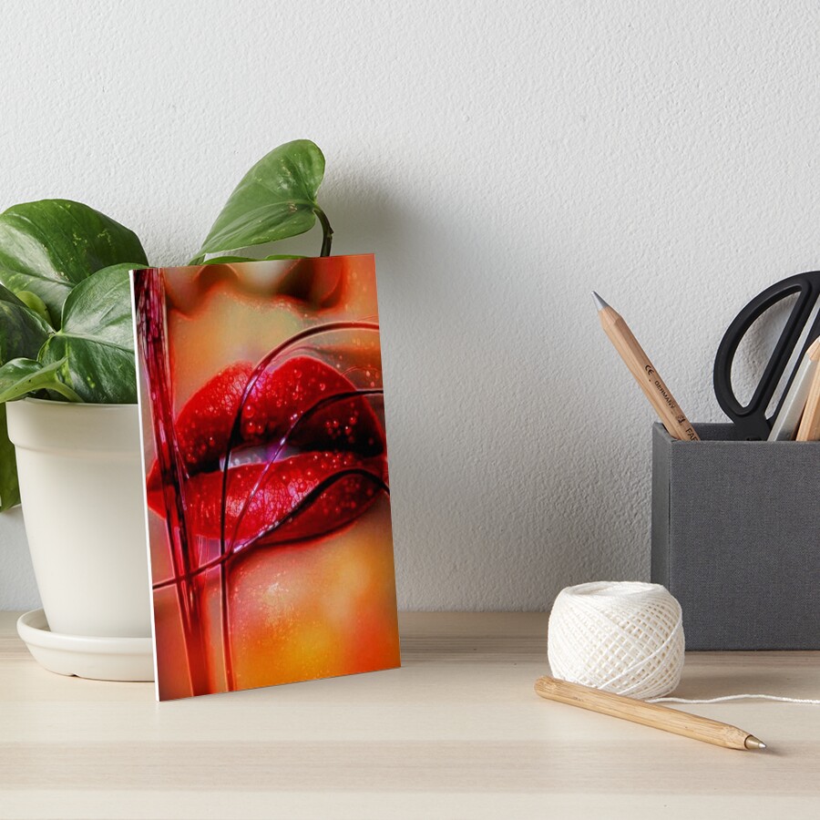 HOT LIPS Art Board Print