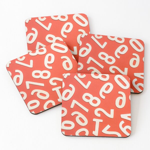 Item preview, Orange Number Pattern designed and sold by DrakeDuck.