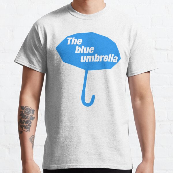 the blue umbrella shirt