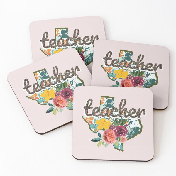 Item preview, Texas Teacher Floral Watercolor designed and sold by AZGuzmans.