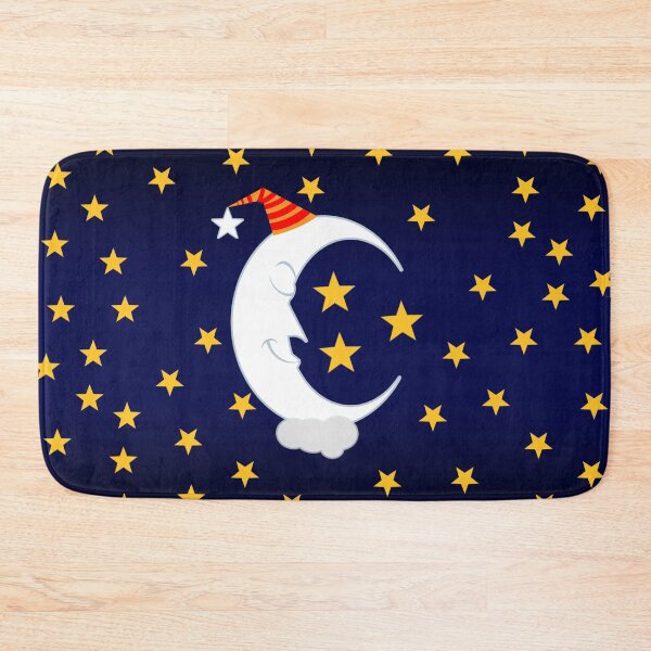 Item preview, Smiling crescent moon sleeping on a cloud  designed and sold by collingalanos80.
