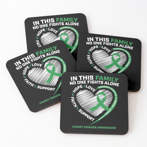 Item preview, In This Family No One Fights Alone Kidney Disease Awareness Gifts designed and sold by Maria Nash.